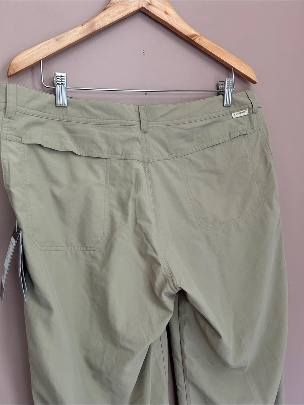 NWT ExOfficio Sol Cool Nomad Hiking Travel Pants in Tawny Petite Size 14 - Picture 4 of 15